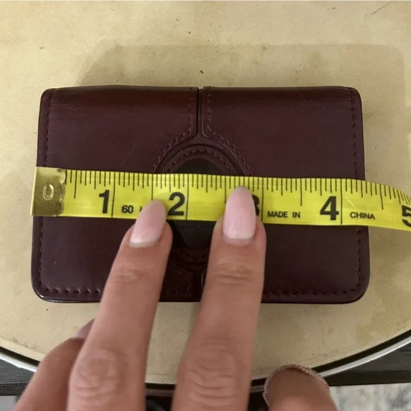 Rouje Kiki Bordeaux Leather Wallet - Picture 8 of 9